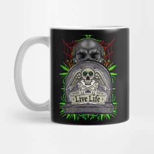 Live life skulls Mug